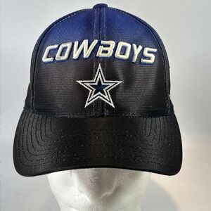 Vintage Dallas Cowboys Hat Cap Strap Back Blue Puma Pro-Line Football Ombre